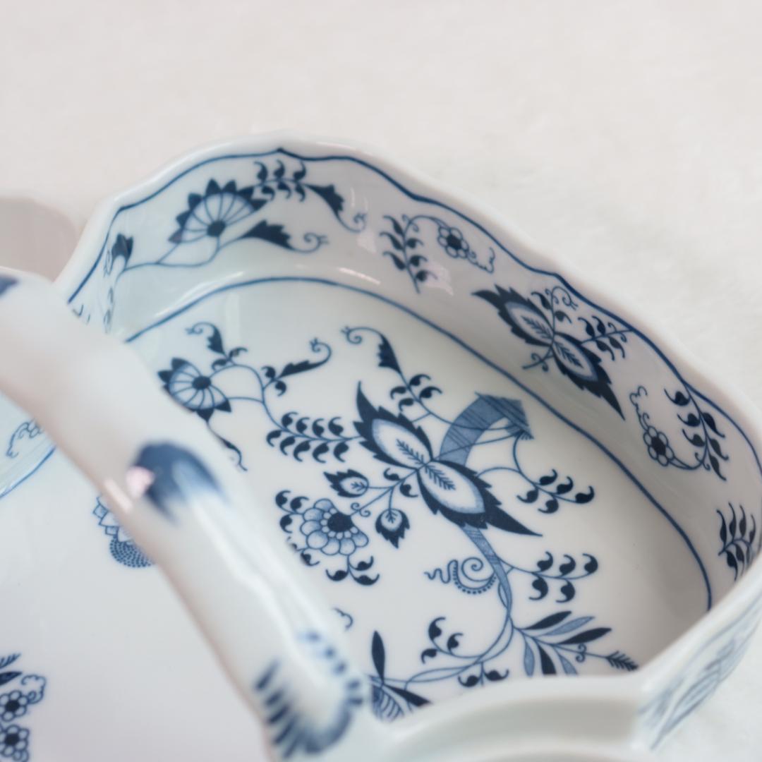 レアBlueDanubeブルーダニューブ　ストロベリーポット　ブルーオニオン