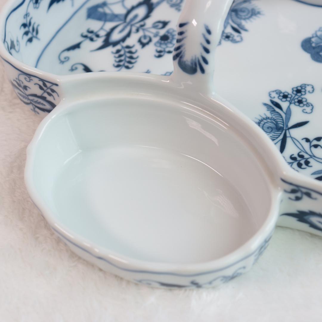 レアBlueDanubeブルーダニューブ　ストロベリーポット　ブルーオニオン