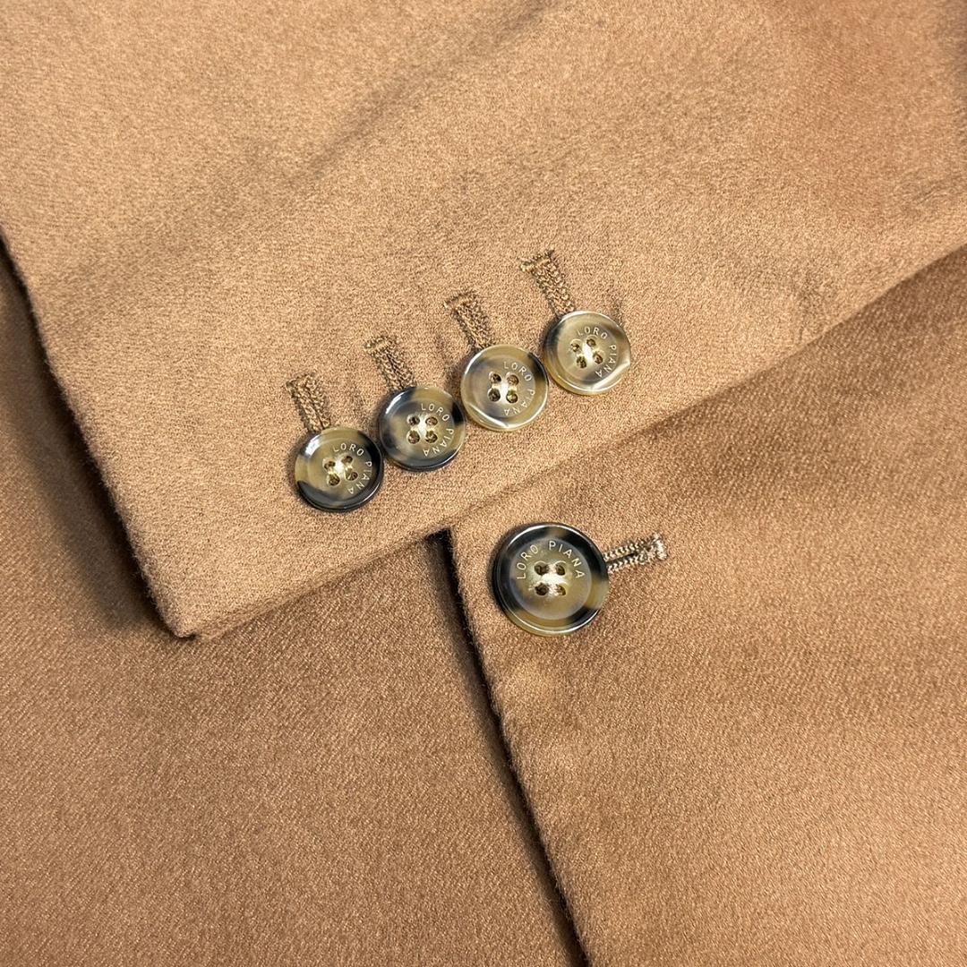 J5153美品 ロロピアーナ 近年モデルカシミヤレインシステムジャケット 52