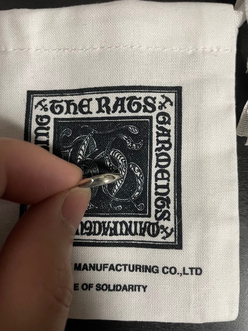 RATS TAIL EARRINGS SILVER ラッツ ピアス シルバー