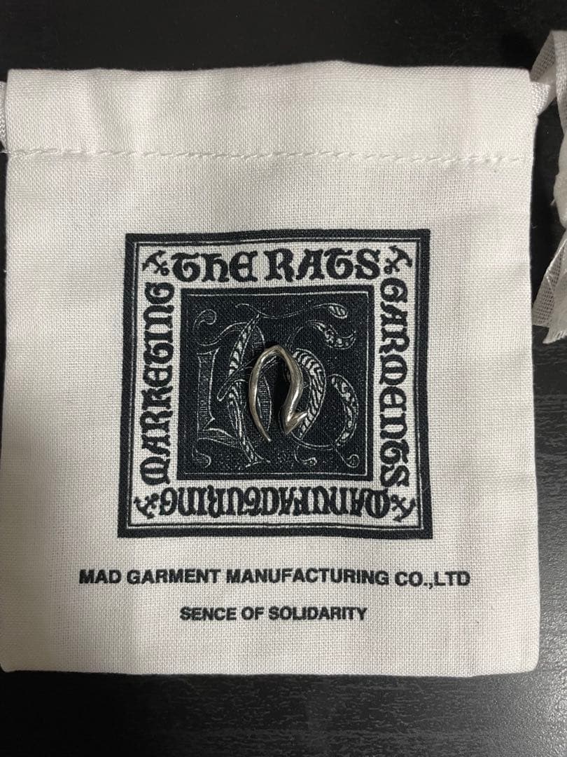 RATS TAIL EARRINGS SILVER ラッツ ピアス シルバー