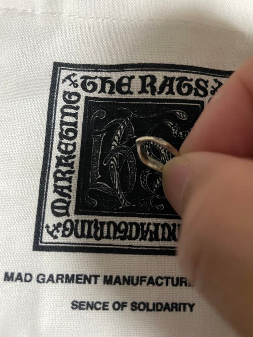 RATS TAIL EARRINGS SILVER ラッツ ピアス シルバー