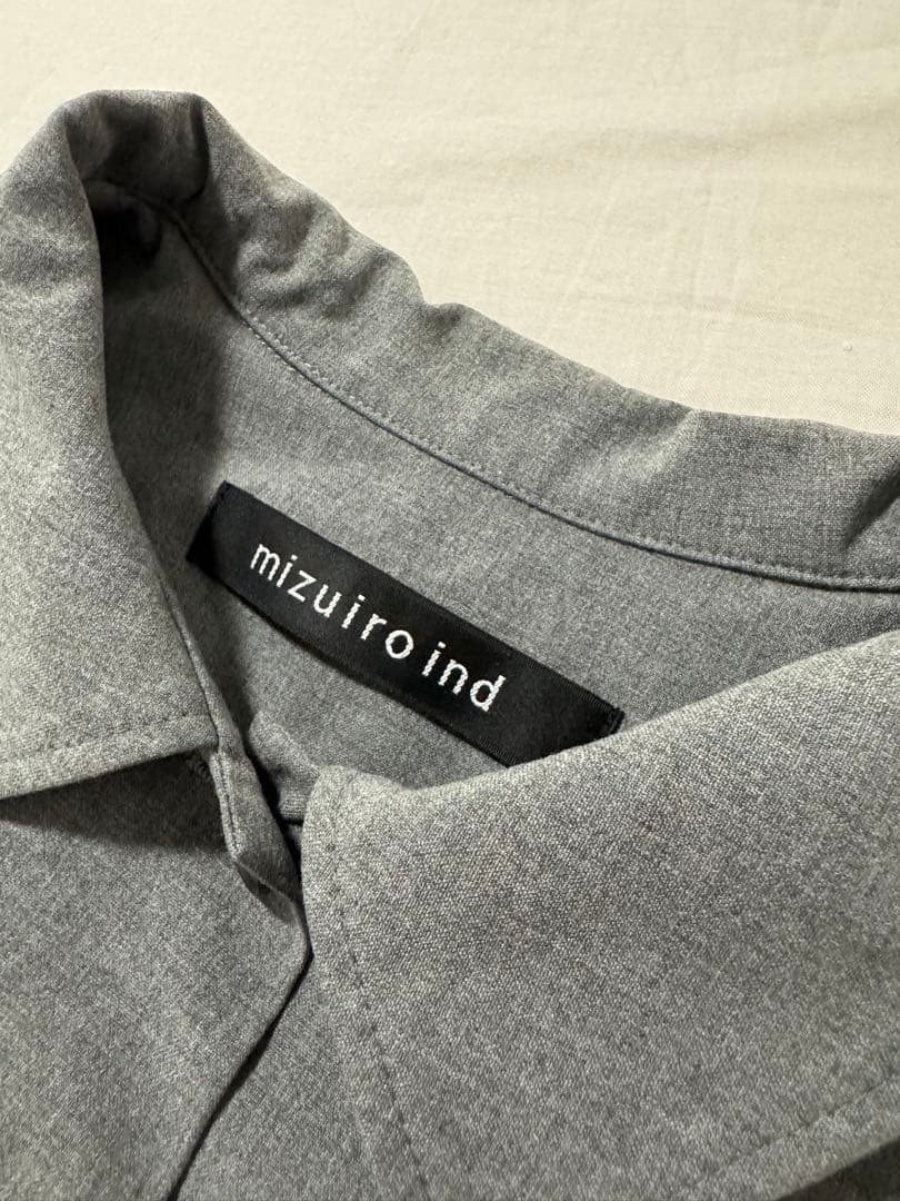mizuiroind シャツカラーサロペット