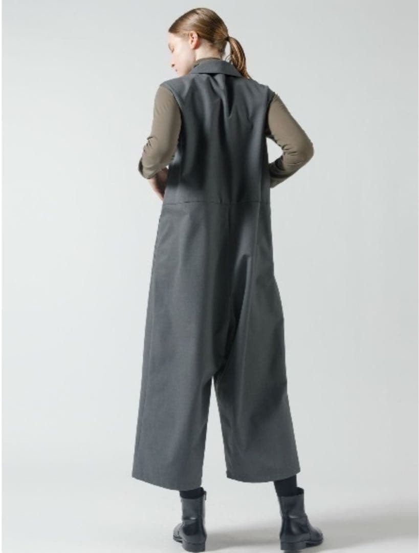 mizuiroind シャツカラーサロペット