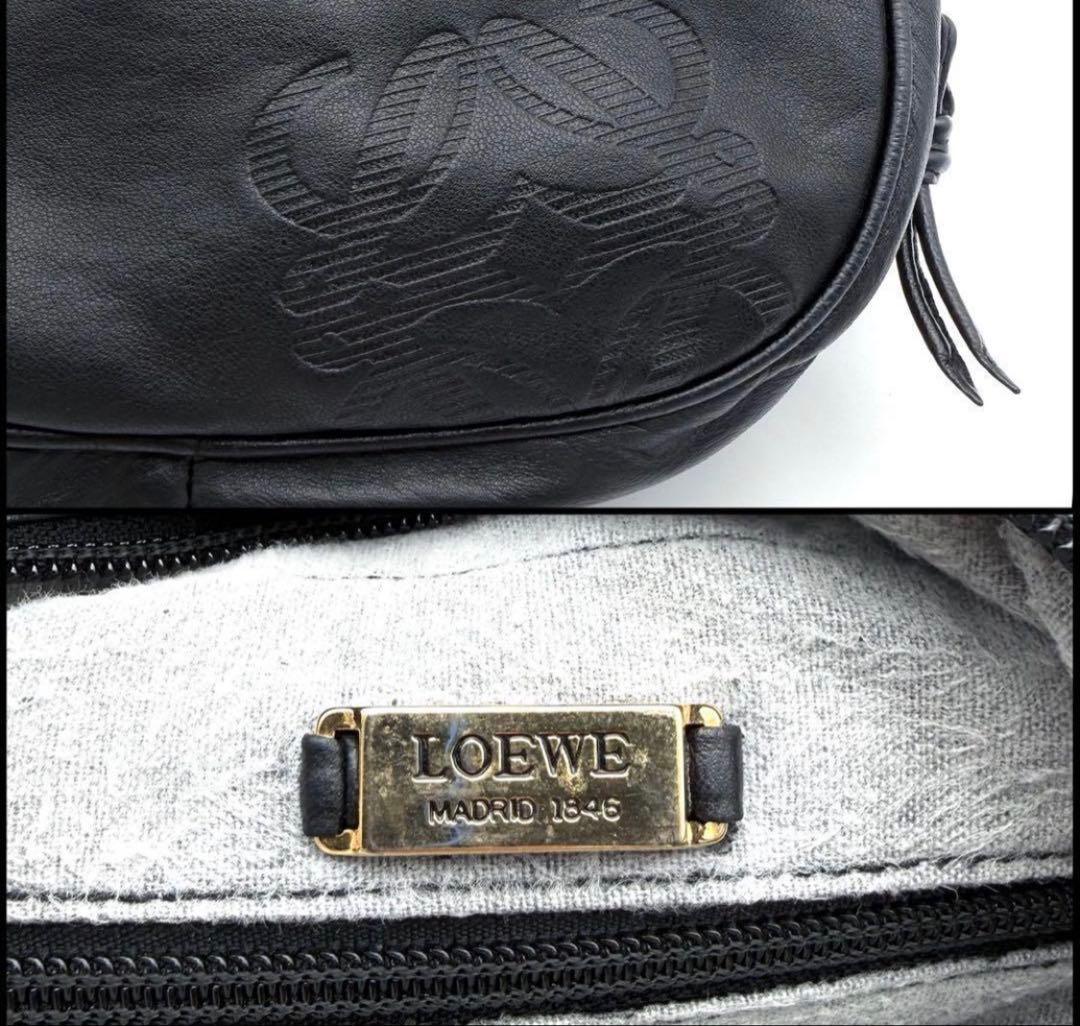 【美品】LOEWE ロエベ　アナグラム　ナッパレザー　ミニショルダー