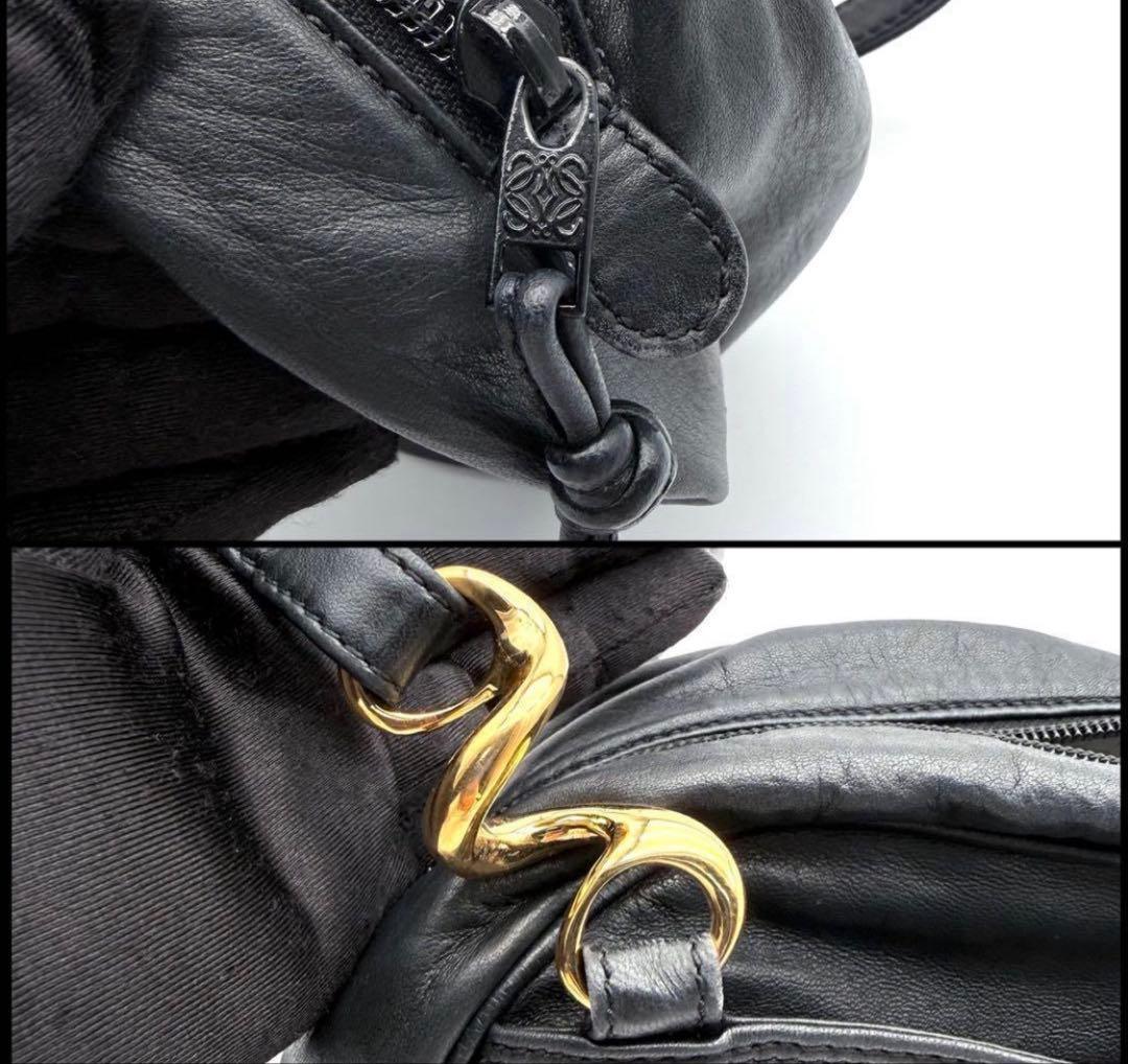 【美品】LOEWE ロエベ　アナグラム　ナッパレザー　ミニショルダー