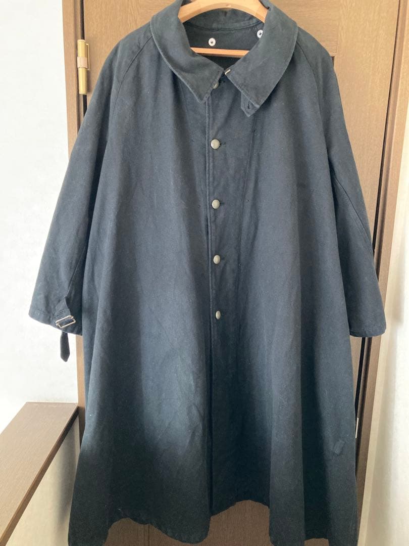 フランス軍　M35 モーターサイクルコート　黒染め