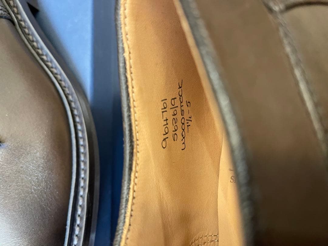 英国製新品Tricker'sトリッカーズダークブラウン ウッドストックUK7.5