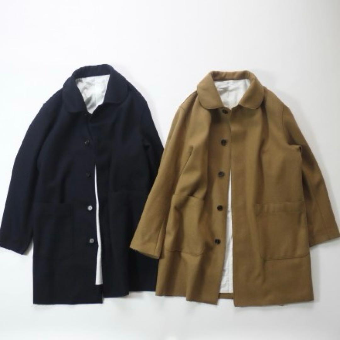 フューチャープリミティブ ウールメルトン丸襟コート ゆったり ユニセックス