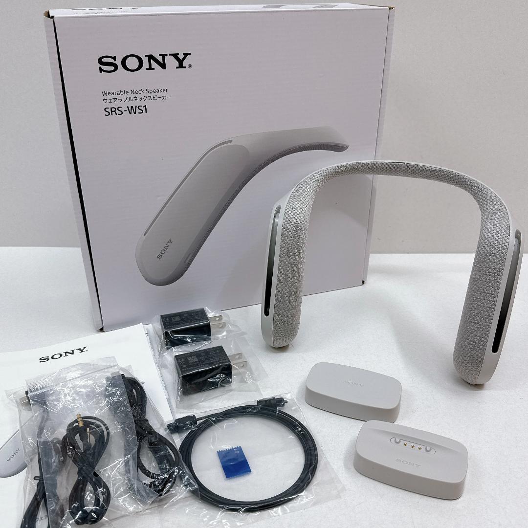 【極美品】SONY SRS-WS1 ウェアラブルネックスピーカー　ソニー　箱あり