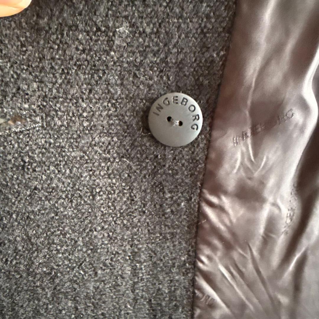 《美品★》INGEBORG インゲボルグ　ツイード　バイカラージャケット　ダブル