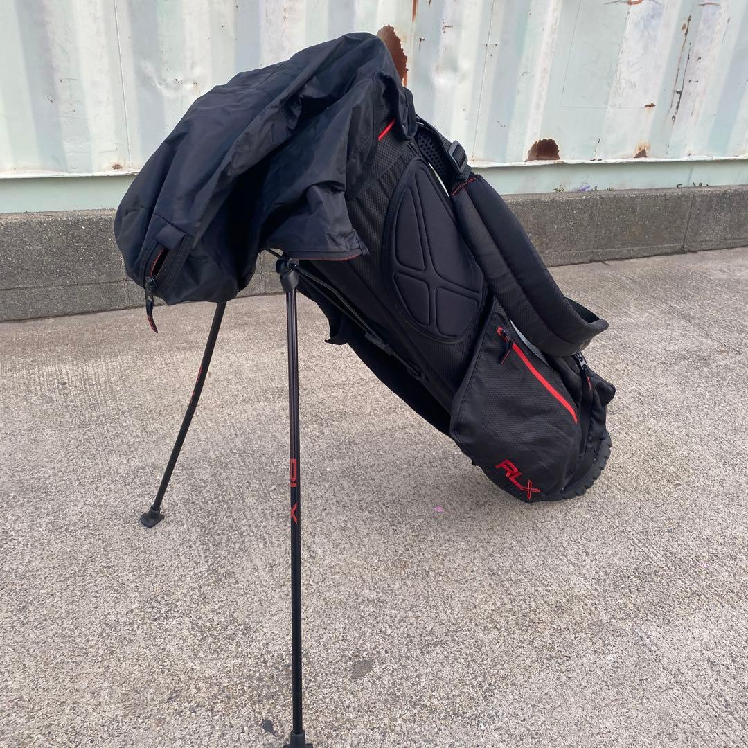 FLX スタンド式キャディバッグ ブラック/レッド