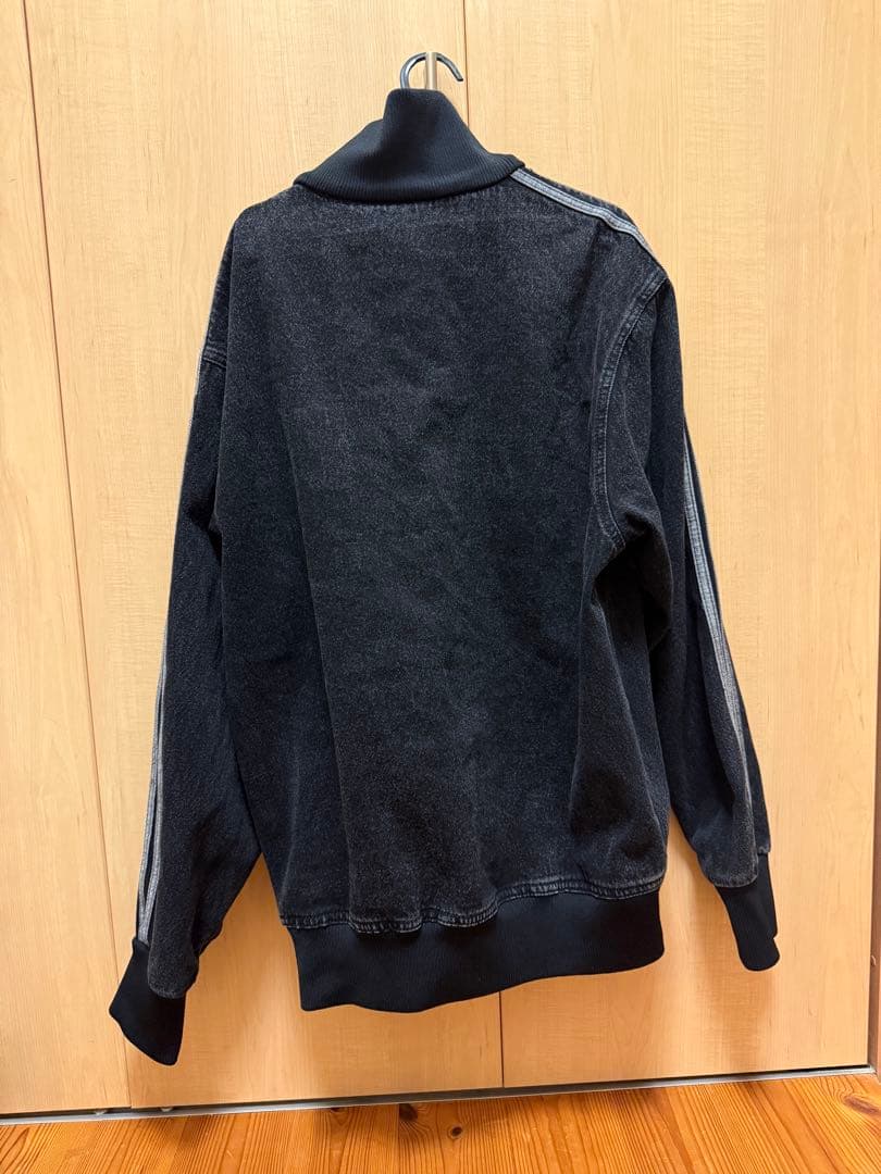adidas ファイヤーバード　ブラックデニム　トラックジャケット