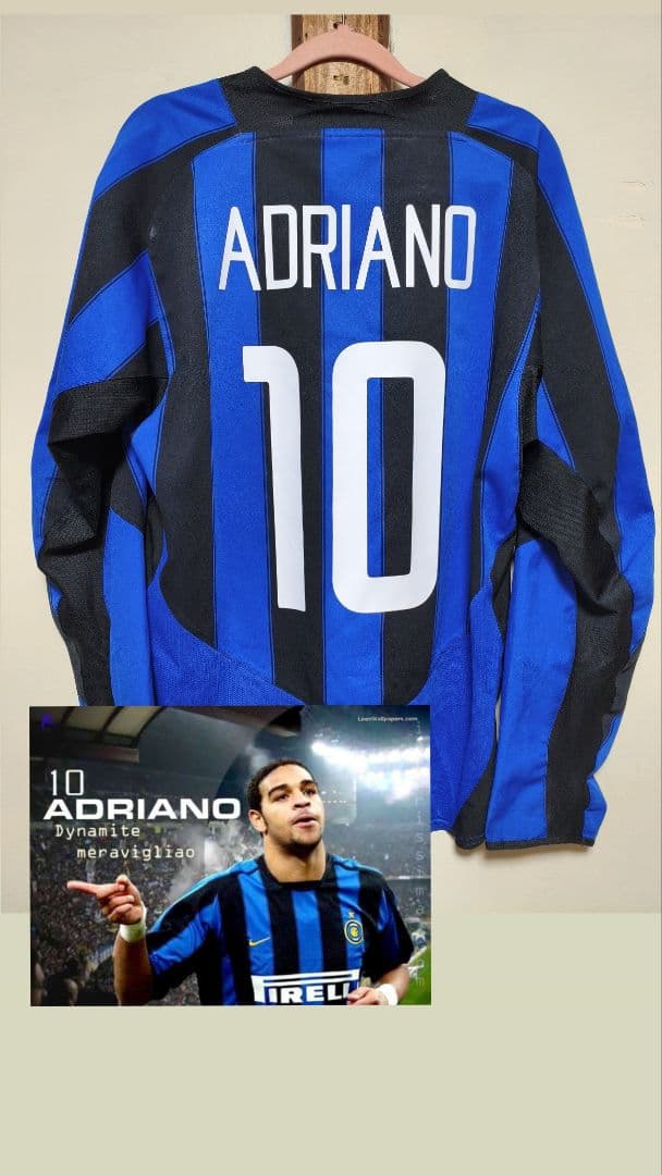 ウェア Inter Milan  2003-2004 #10 Adriano