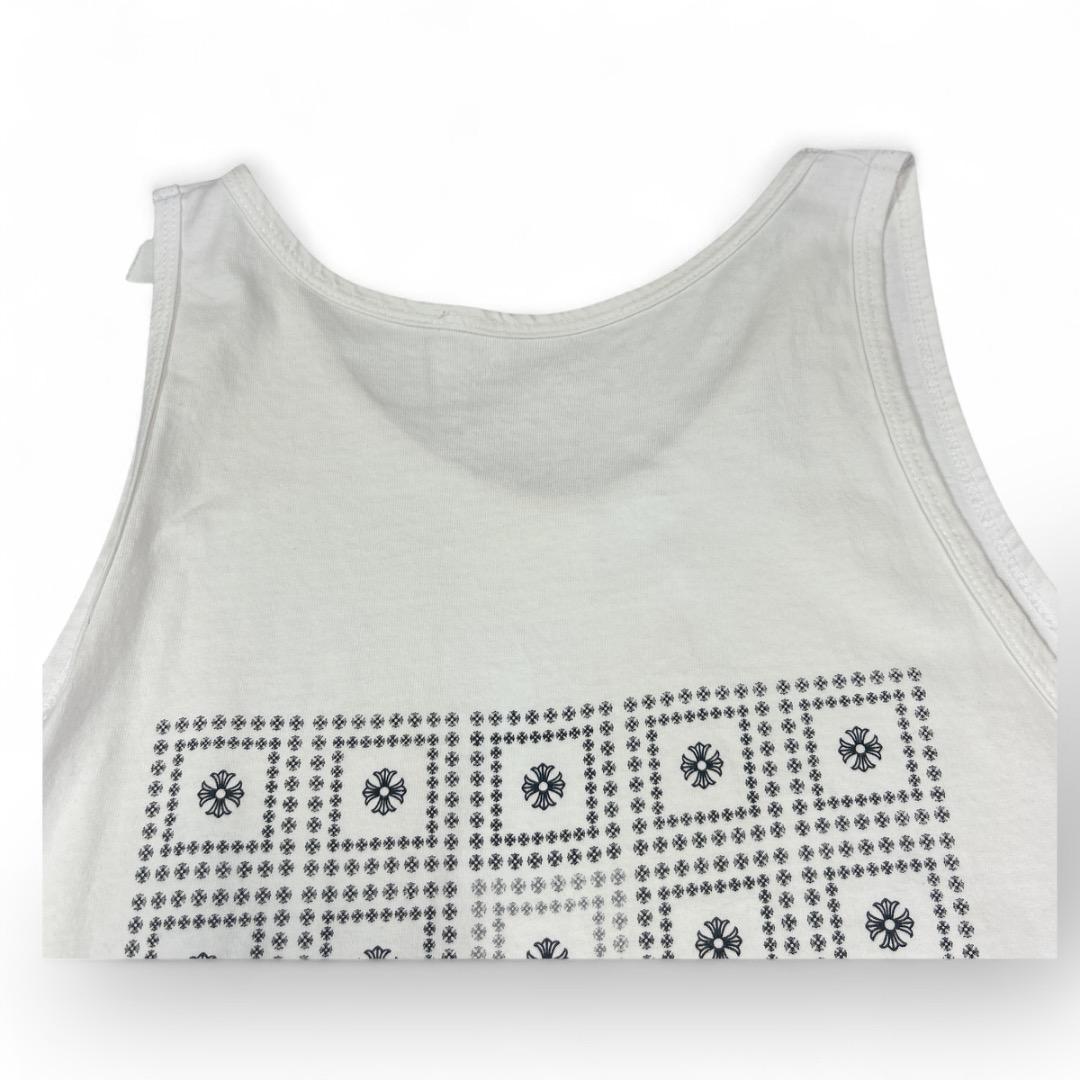 希少　美品　クロムハーツCHロゴ タンクトップ 白 M相当　ホワイト