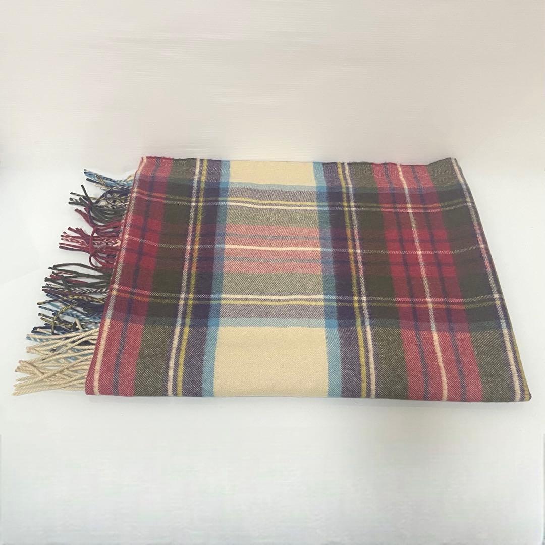 JOHNSTONS ジョンストンズ タータンチェック カシミヤ 大判ストール