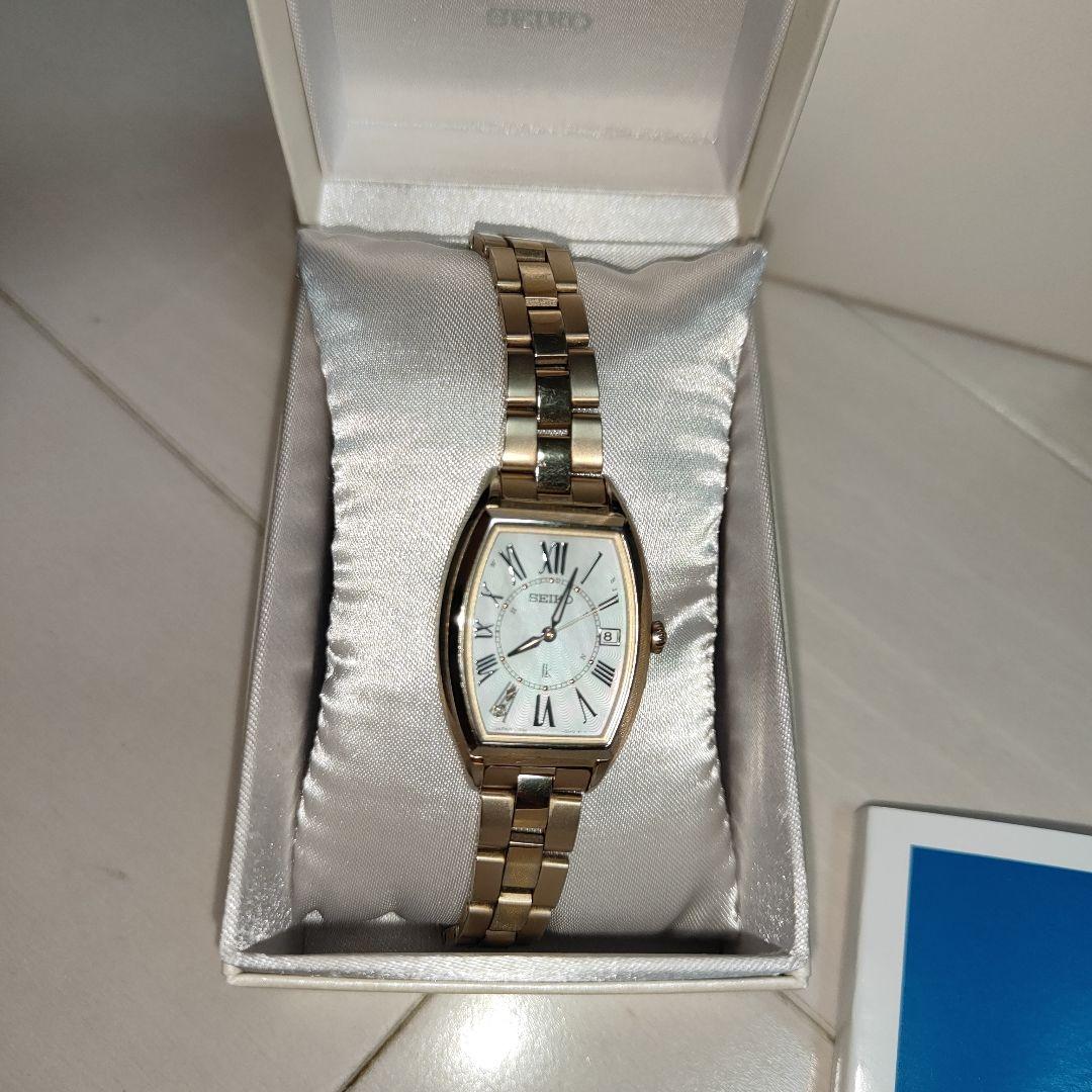 セイコー ルキア SEIKO lukia レディゴールド 電波 ソーラー ダイヤ