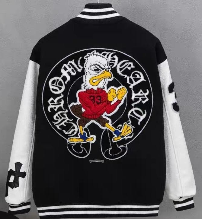 スタジアムジャケット ブラック/ホワイト