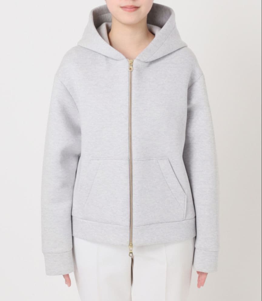 大人気　定価29,700円 ノーブル　ダンボールニットフーデットパーカー　グレー