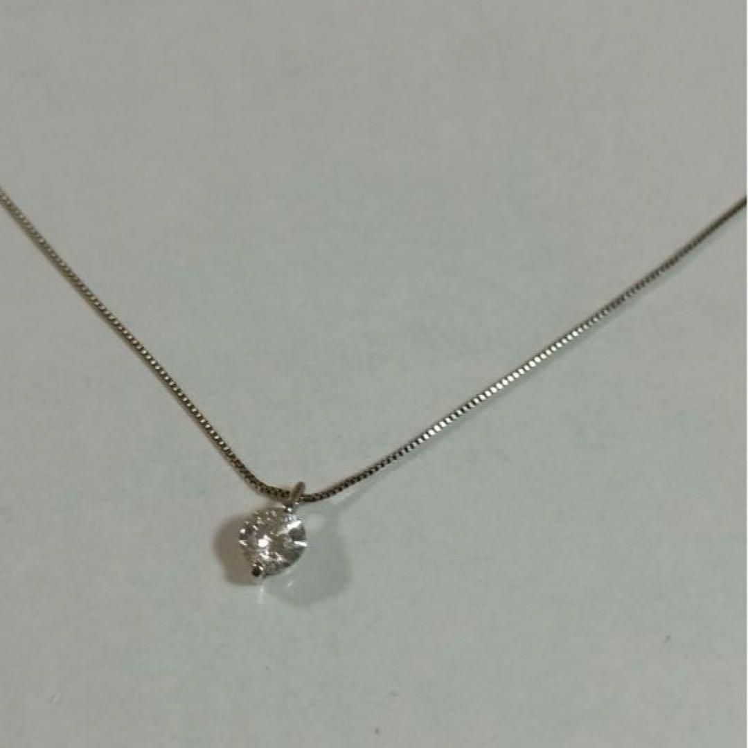 【鑑定書あり】 プラチナダイヤモンド ネックレス 0.301カラット