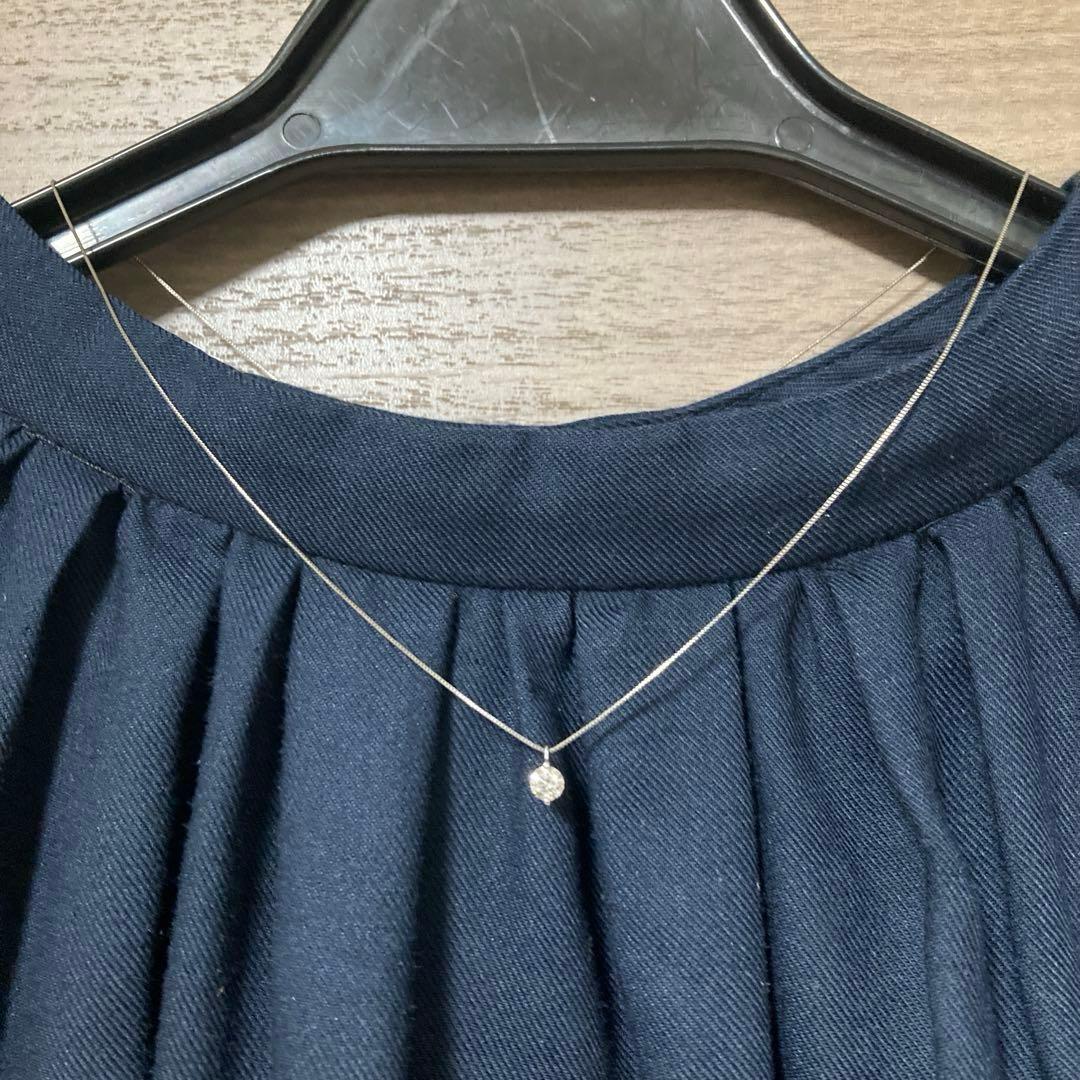 【鑑定書あり】 プラチナダイヤモンド ネックレス 0.301カラット