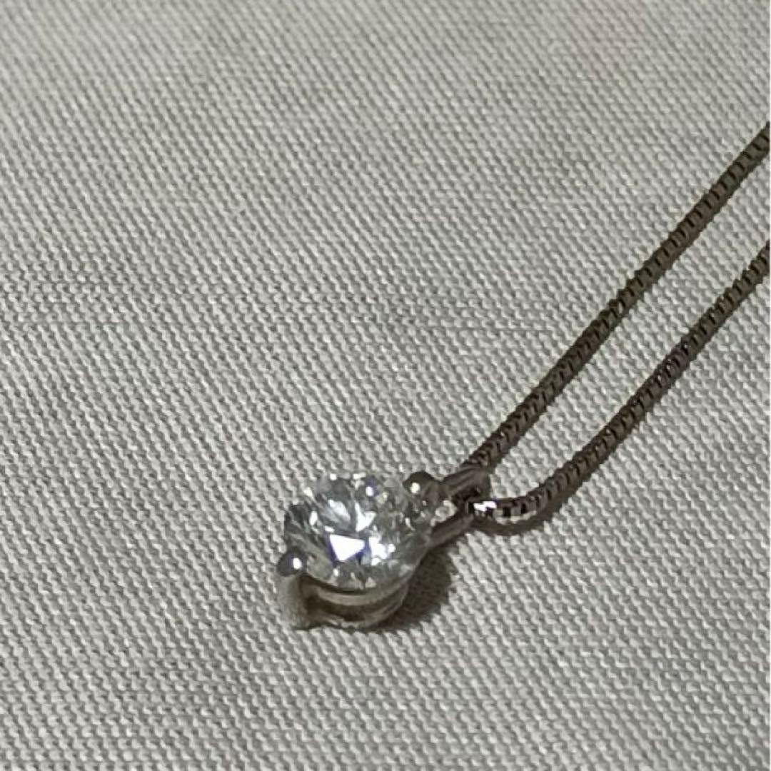 【鑑定書あり】 プラチナダイヤモンド ネックレス 0.301カラット