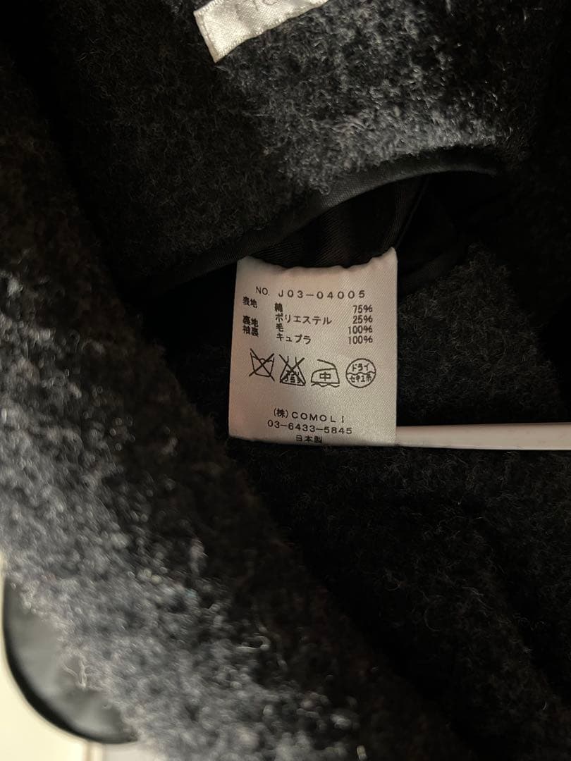 comoli タイロッケンコート　ブラック