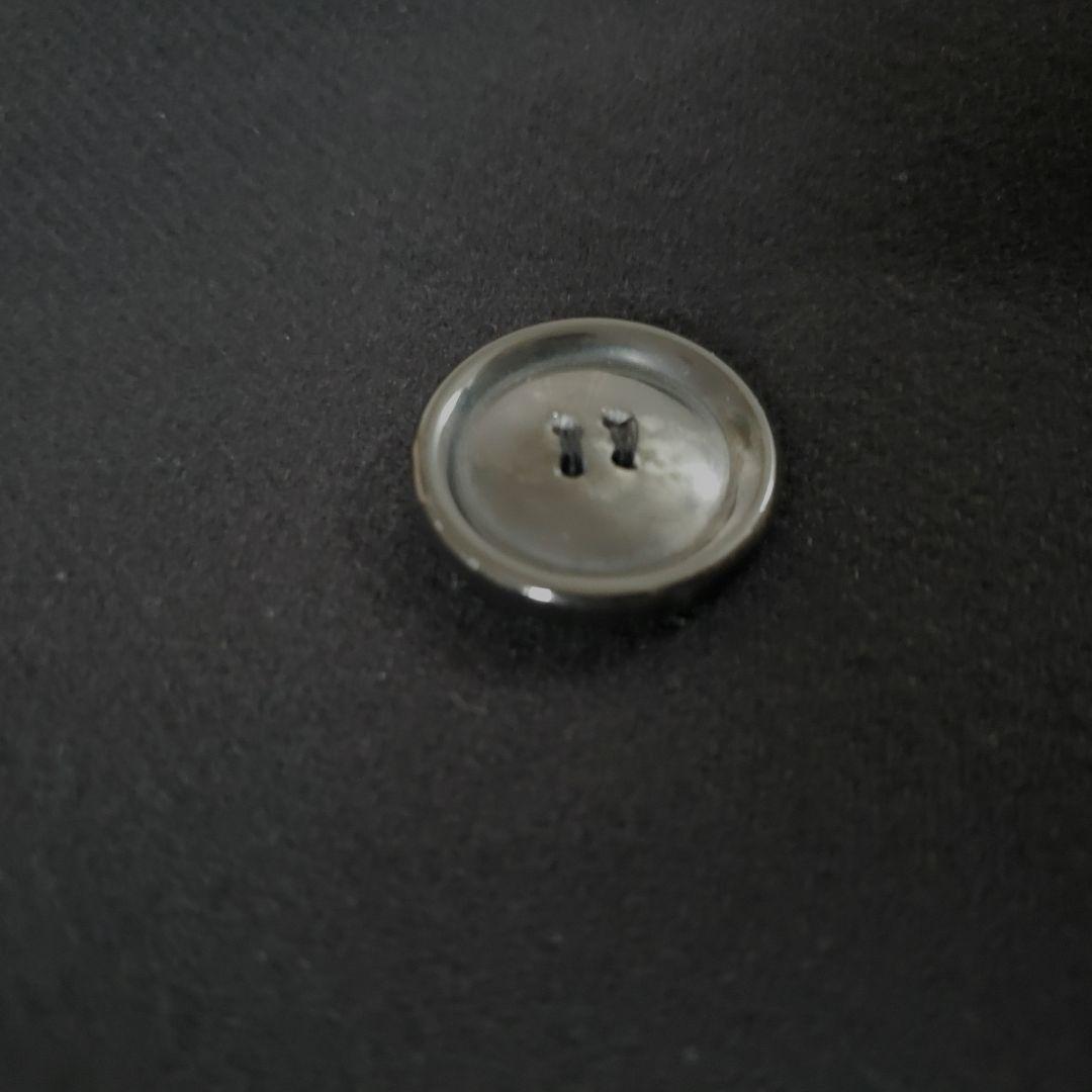 23区 イタリア製 カシミヤ混生地 黒 ピーコート チンストラップ付き 38