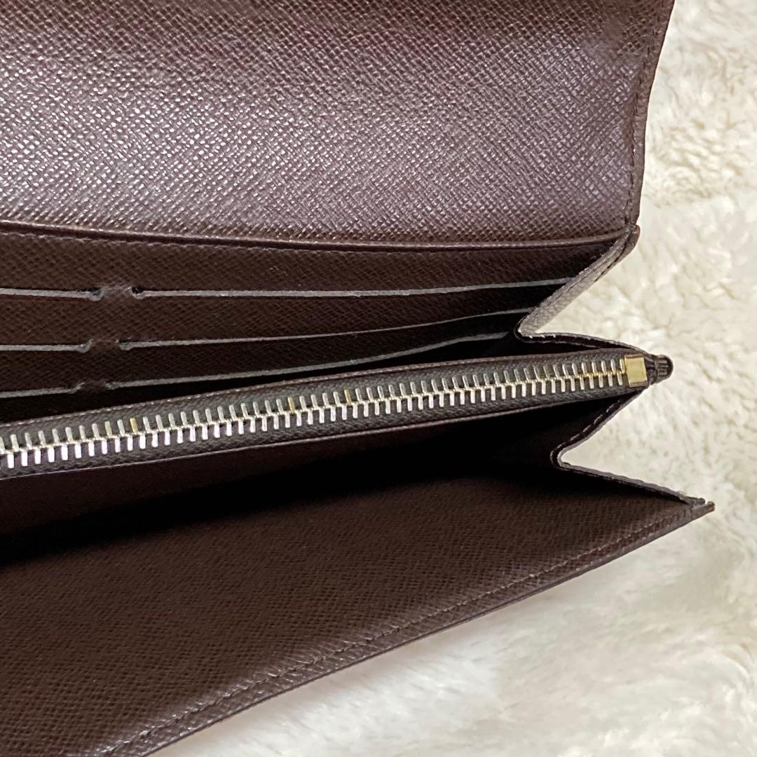 【美品】ルイヴィトン 長財布 ポルトフォイユ・サラ ダミエ N61734