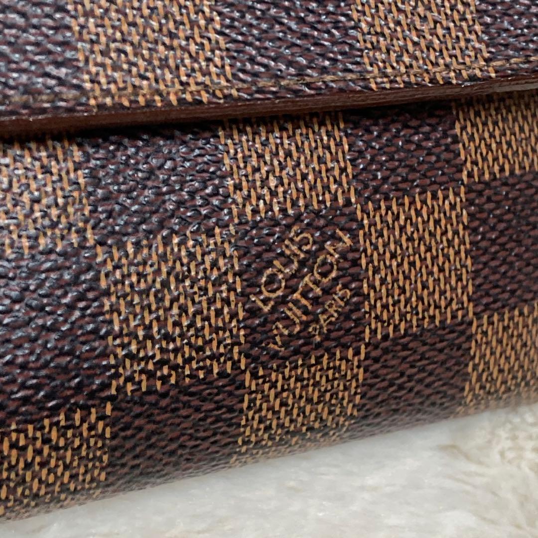 【美品】ルイヴィトン 長財布 ポルトフォイユ・サラ ダミエ N61734