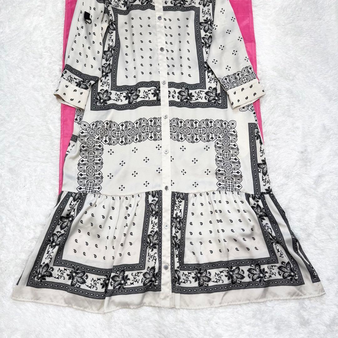 【即完売品 】グレースコンチネンタル バンダナコンビプリントワンピース 36