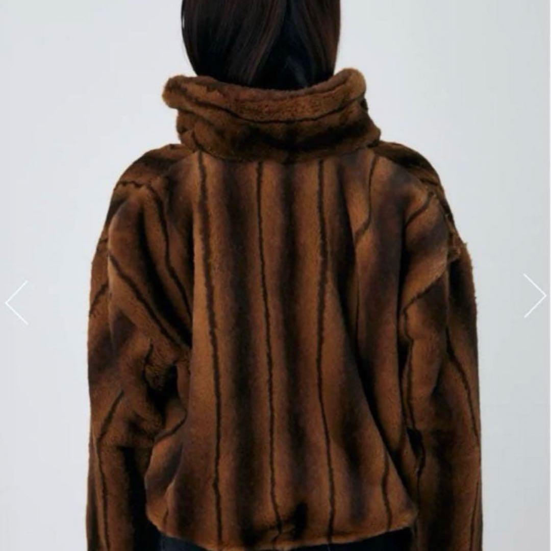 moussy FAUX FUR スタンドカラージャケット