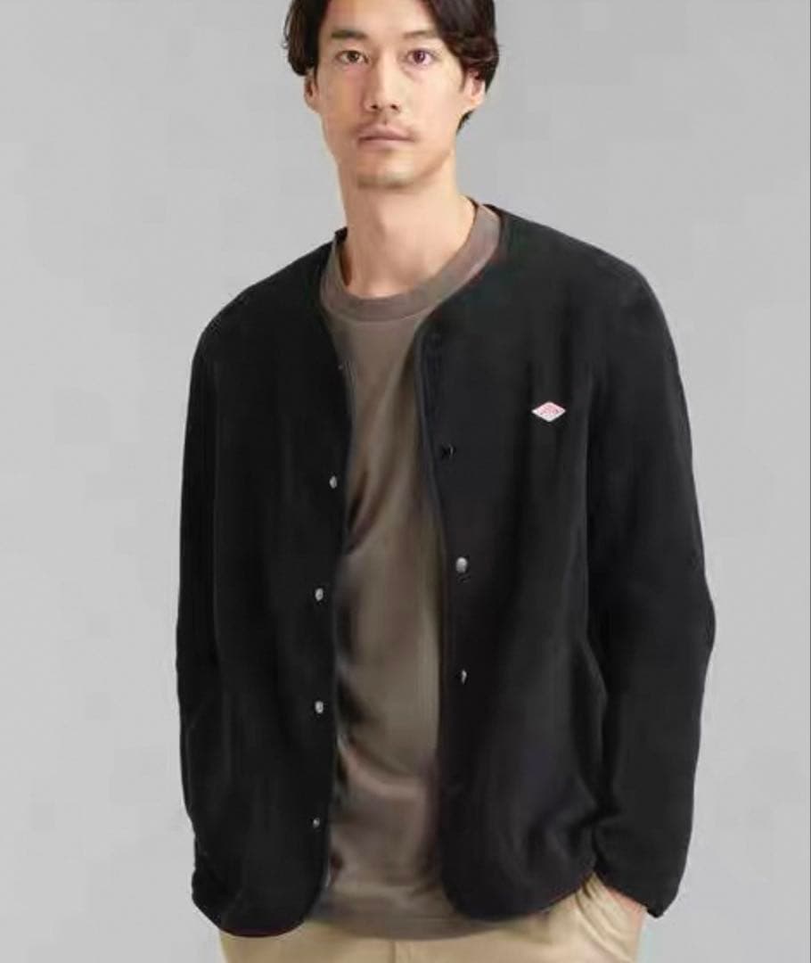 ●新品DANTON ダントン メンズ ノーカラー フリース ジャケット（42）