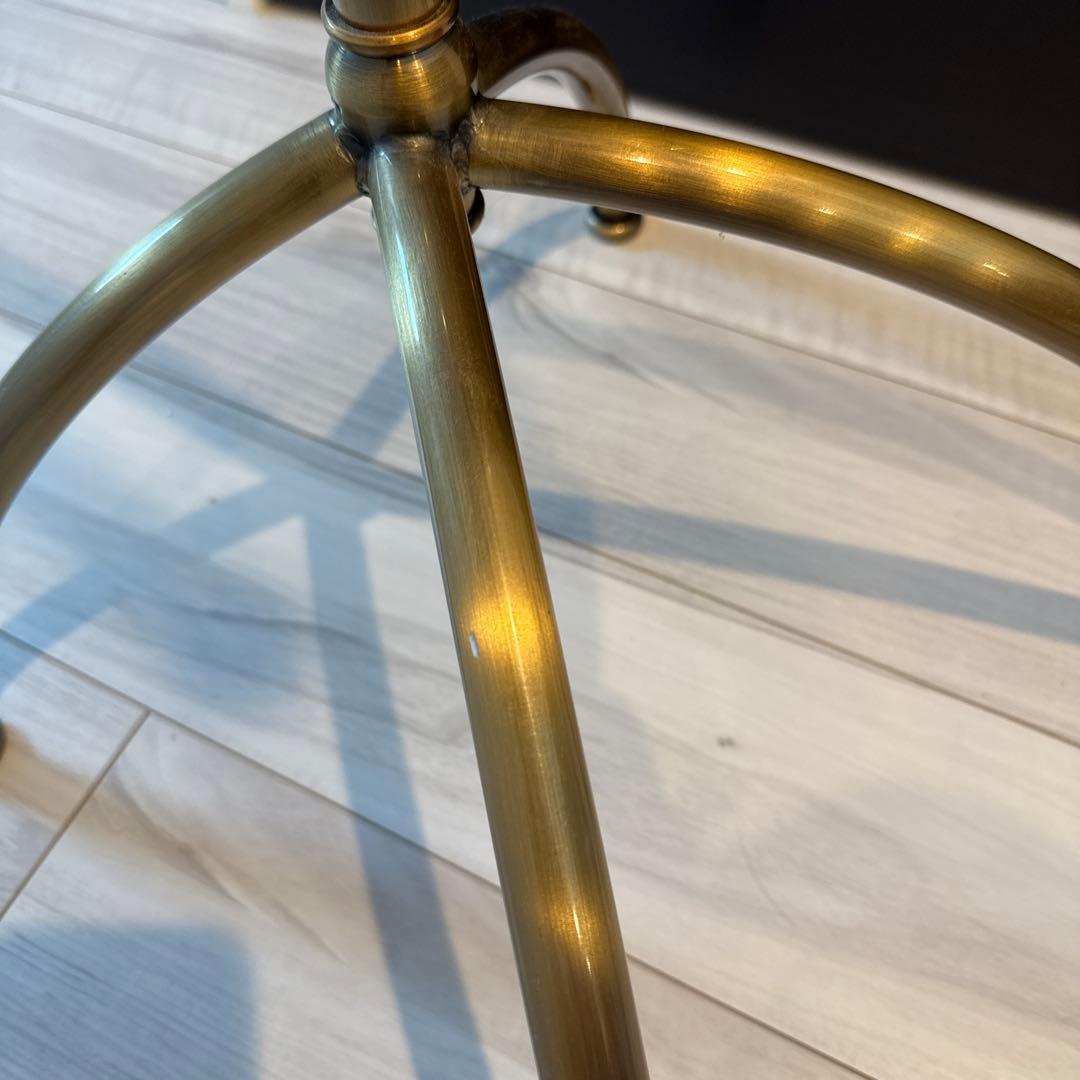 ハンガーラック　傾斜ハンガー　高さ可変　アンティークゴールド③ 残りわずか