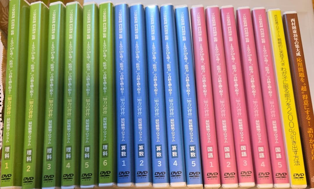 知力の背骨　DVD　算数　理科　国語　中学受験