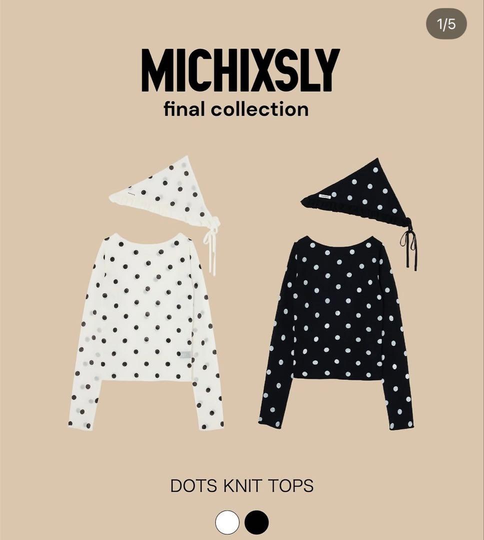 SLY スライ　ミチ MICHIXSLY DOTS KNIT トップス