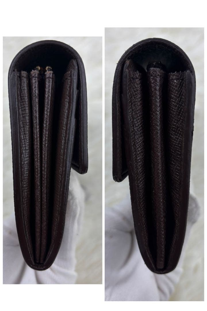 美品！ルイヴィトン 長財布 ダミエ エベヌポルトフォイユ サラ カード10枚収納