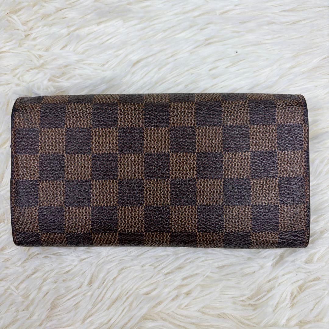 美品！ルイヴィトン 長財布 ダミエ エベヌポルトフォイユ サラ カード10枚収納