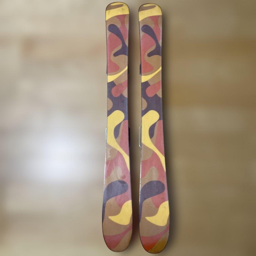 ショートスキー、ファンスキー板　スキーブーツ　セット　約100cm　中古品