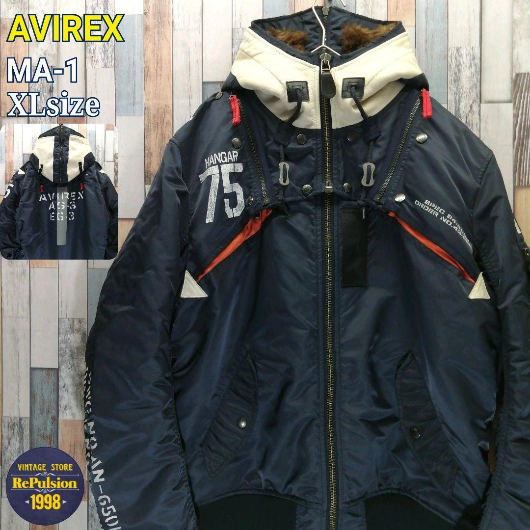 AVIREX　アヴィレックス　MA1　ミリタリー　ネイビー