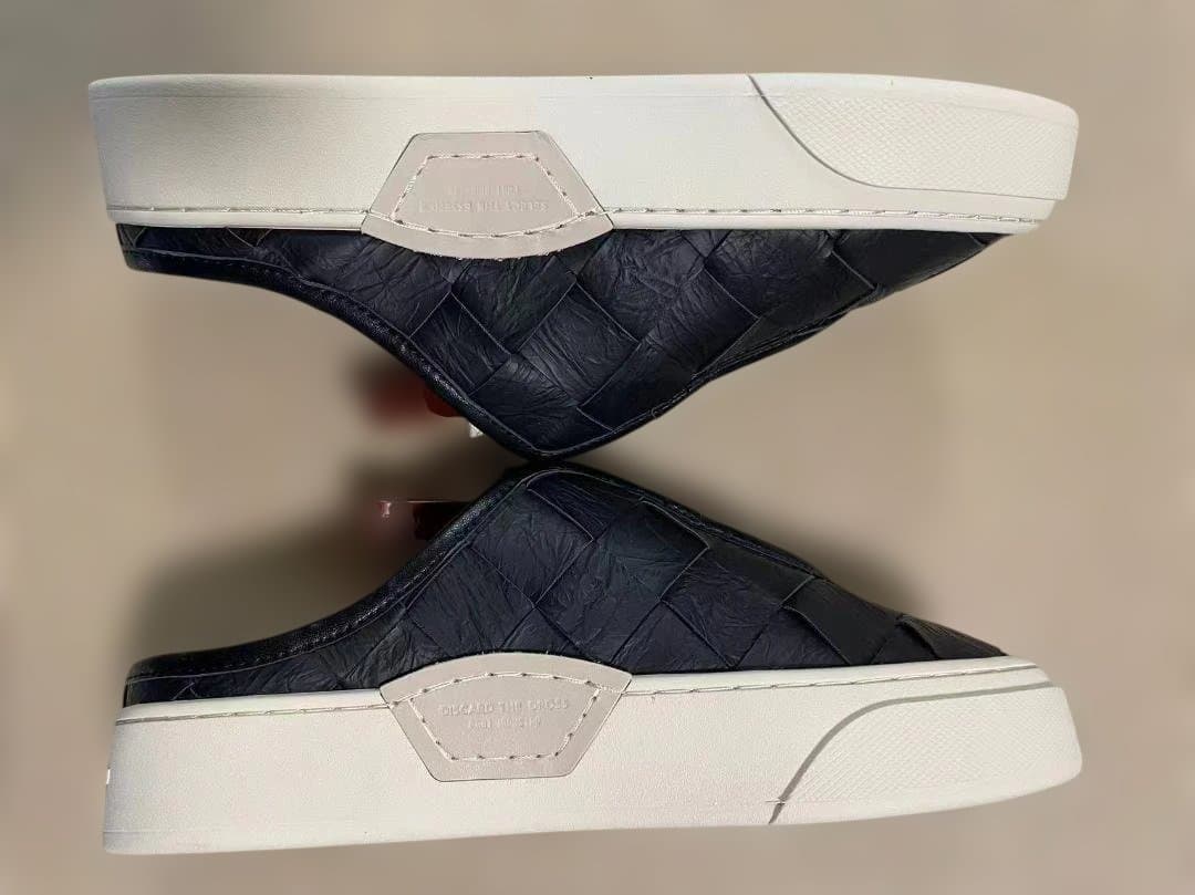 FOOT INDUSTRY ブラック サボサンダル 本革レザー 25.5（40）