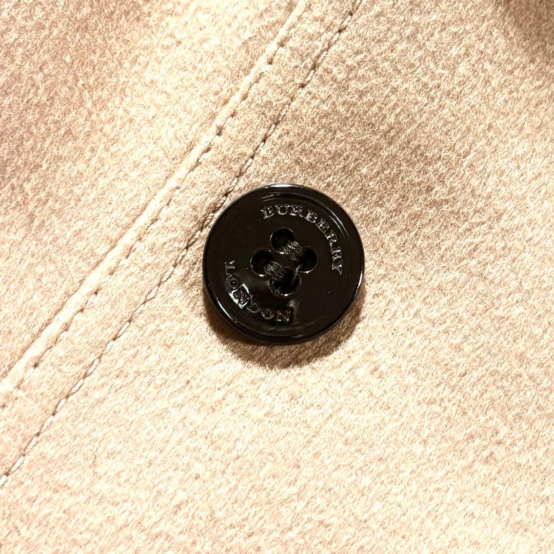 カシミヤ混●バーバリー ロンドン ウール コート ノバチェック BURBURRY