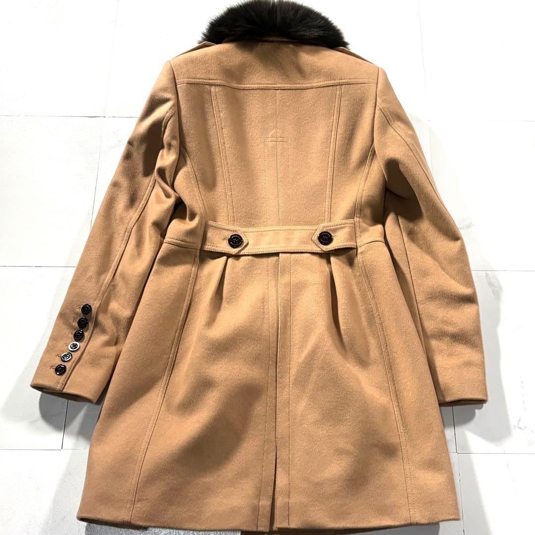 カシミヤ混●バーバリー ロンドン ウール コート ノバチェック BURBURRY