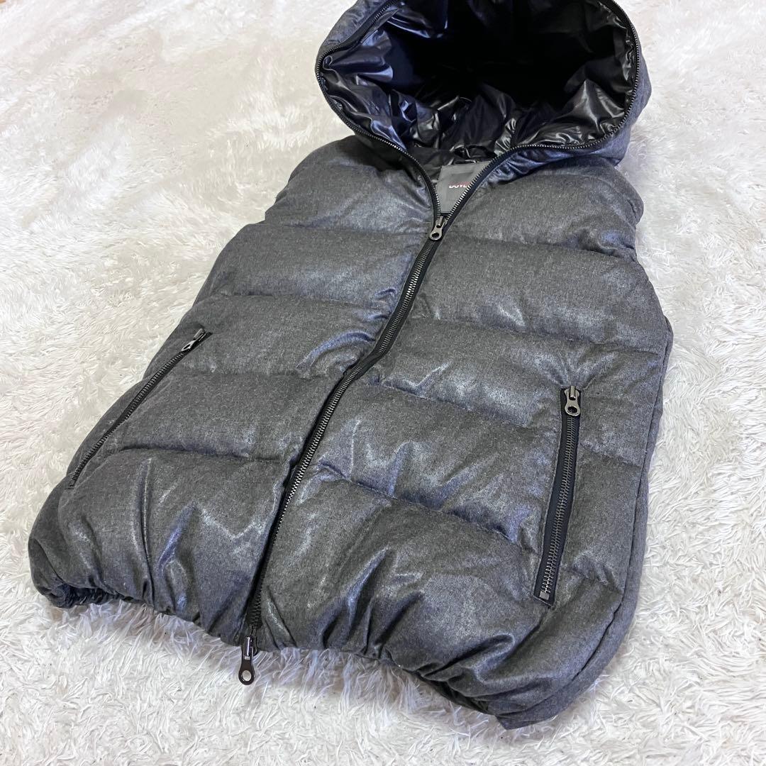 極美品 デュベティカ 別注 ダウン ベスト カシミヤ FEBEDUE グレー