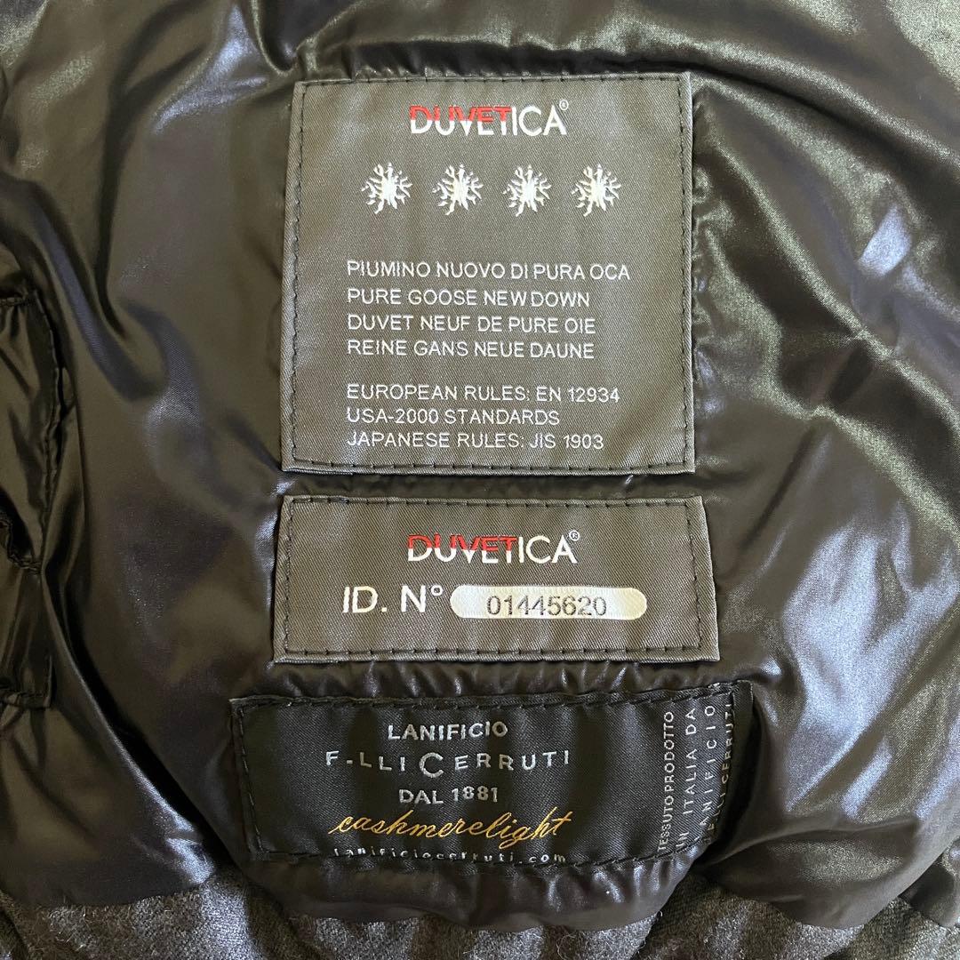 極美品 デュベティカ 別注 ダウン ベスト カシミヤ FEBEDUE グレー