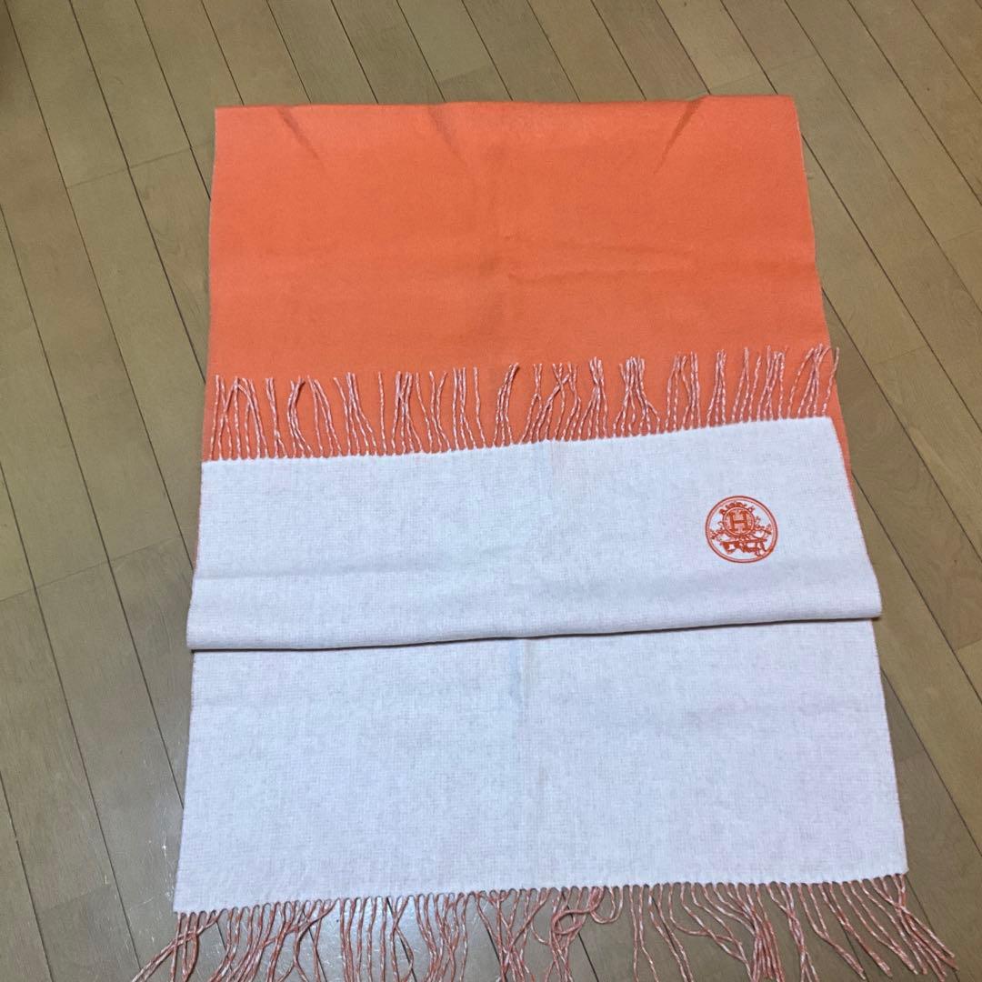 エルメス　カシミヤ100%　マフラー ストールこゆび姫♡