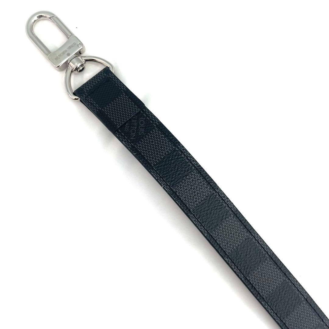 【美品】ルイヴィトン ダミエ グラフィット キーポル 用 ショルダーストラップ