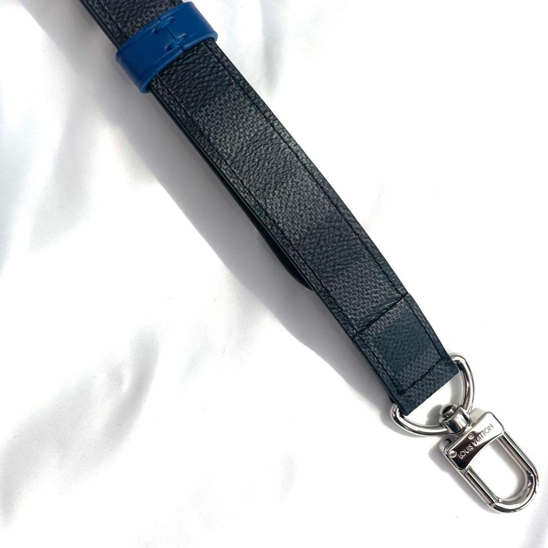 【美品】ルイヴィトン ダミエ グラフィット キーポル 用 ショルダーストラップ
