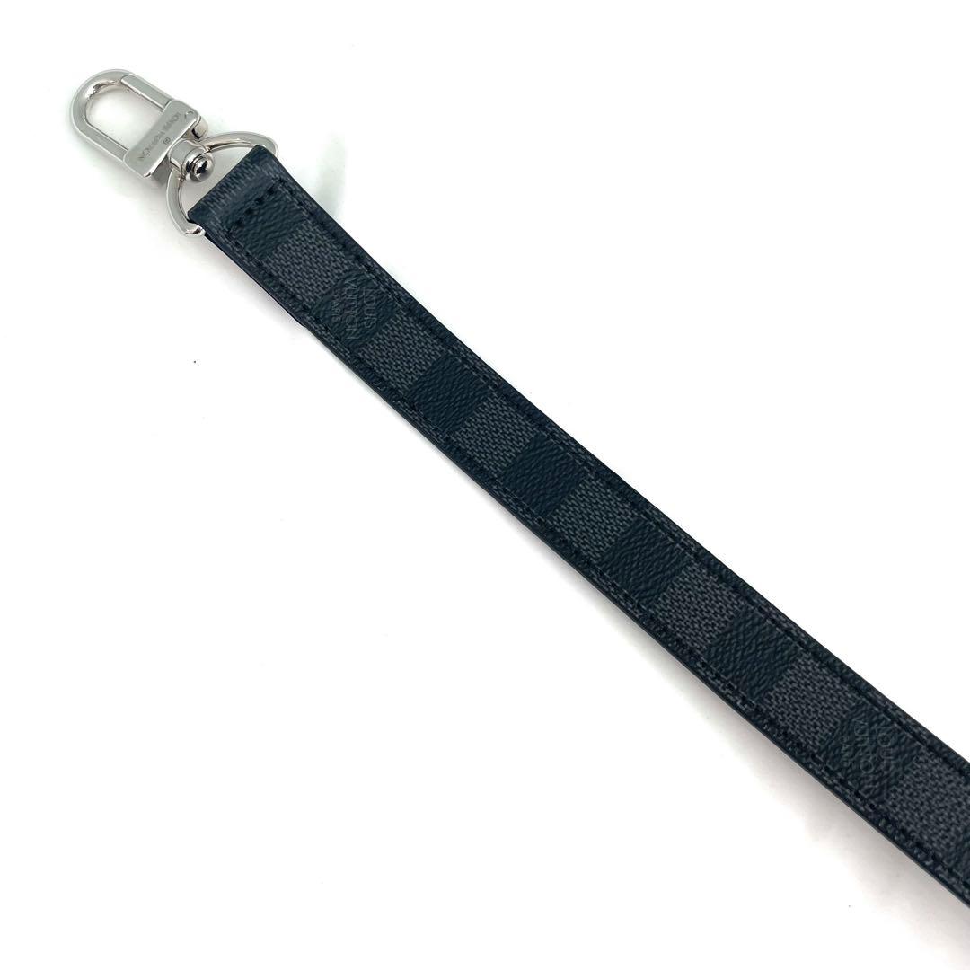 【美品】ルイヴィトン ダミエ グラフィット キーポル 用 ショルダーストラップ