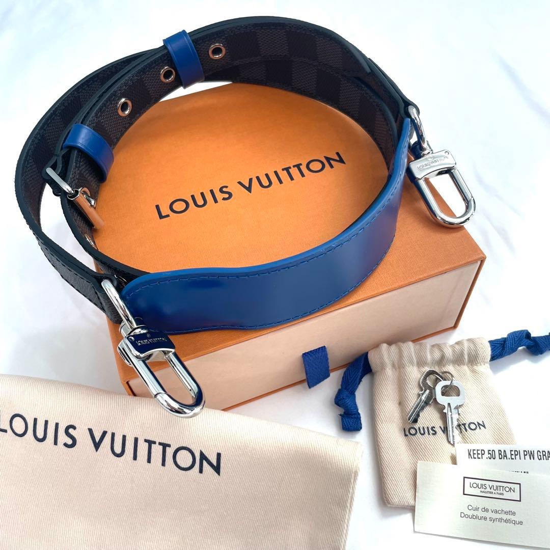 【美品】ルイヴィトン ダミエ グラフィット キーポル 用 ショルダーストラップ